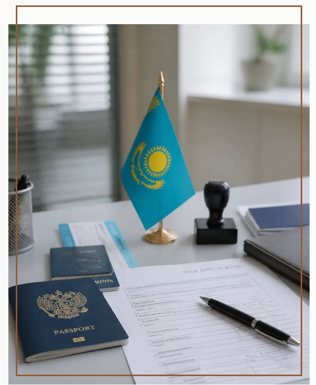 Оформление визы в Казахстан для поездки и работы в Тобольске